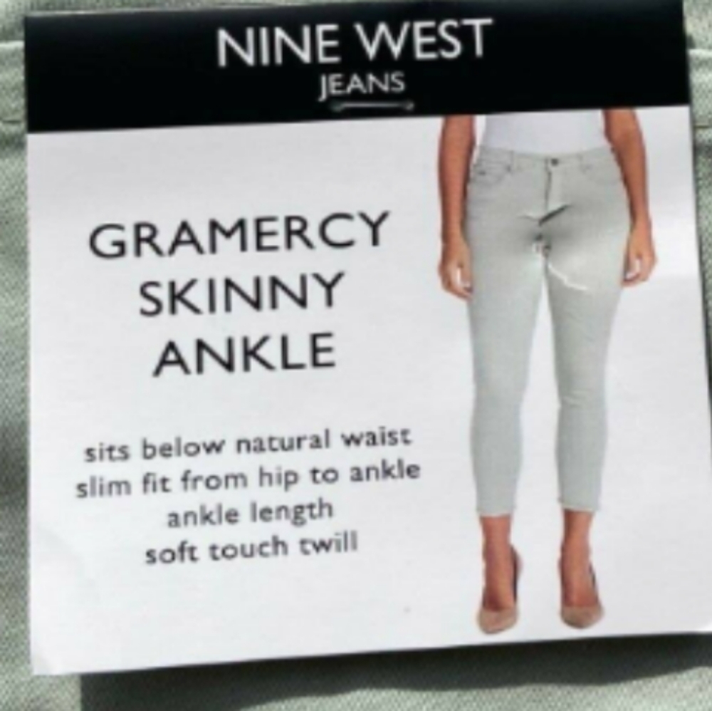 COPY - Nine West Missy Gramercy Skinny Ankle jeans 14